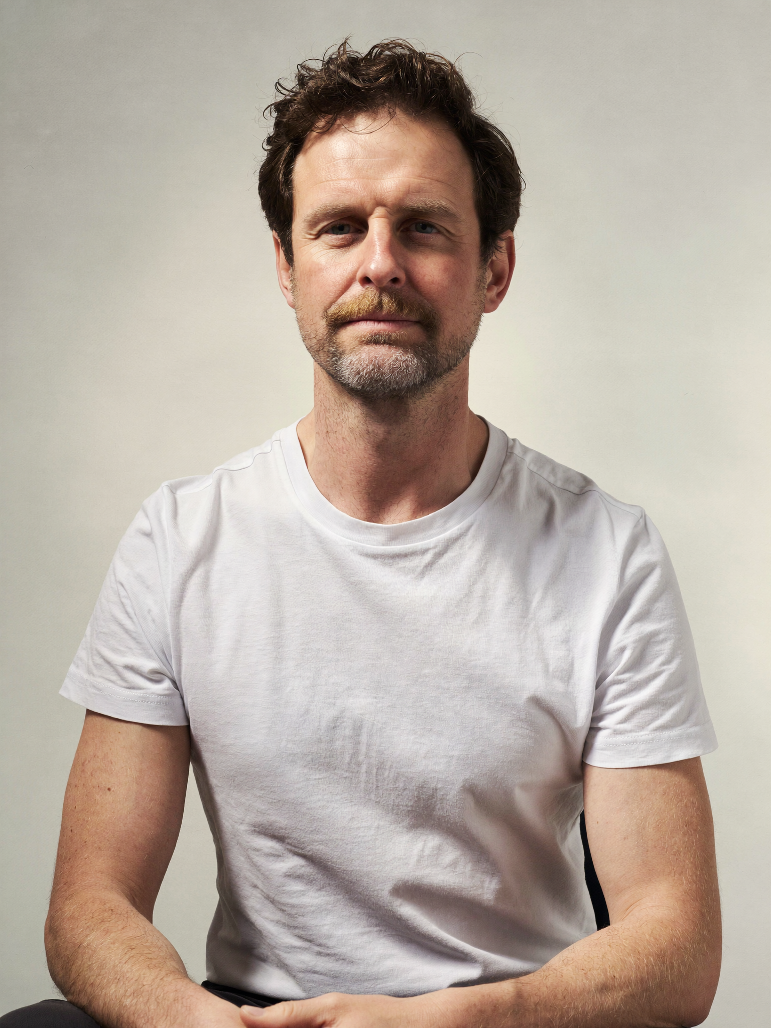 Portrait of Moritz Winker in a white shirt